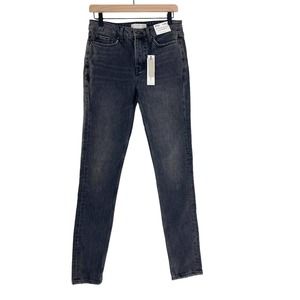 Topshop Topman Stretch Skinny Black Wash Denim Jeans